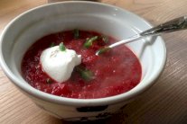 حساء اليقطين والشمندر