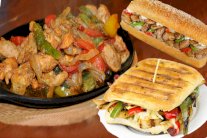 فاهيتا الدجاج بالسندويش والصحن