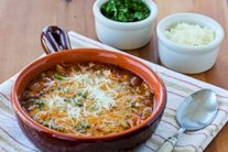 شوربة الخُضَر مع المعكرونة