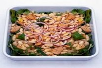 سلطة التونة والفاصوليا