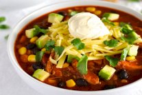 الحساء المكسيكي بالدجاج