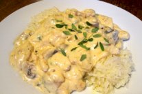 ستروغونوف الدجاج