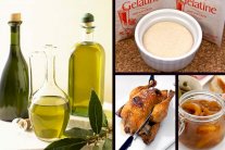 معلومات عن زيت الزيتون والصلصة وبودرة الجيلاتين