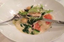 سمك الترس مع السبانخ والبطاطا