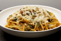 المعكرونة مع هريس اليقطين