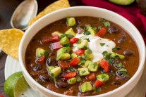 حساء الفاصوليا السوداء