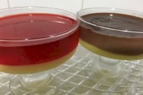 أكواب الكاسترد الشهية