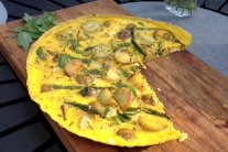 تورتيا البطاطا مع البيض