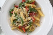 طبق المعكرونة النباتية