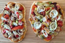 تحضير بيتزا النان بالخٌضَر