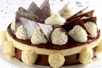 كعكة موس الشوكولا والفانيليا