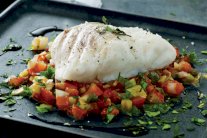 سمك القد المشوي بالفلفل