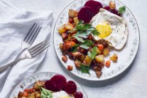 الدجاج المقلي مع الخُضَر