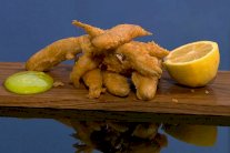 السمك المقلي مع المايونيز