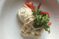 المعكرونة باليقطين والجبن