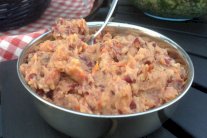 طبق الحمص والحبوب السريع