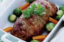 رغيف لحم الدجاج بالفرن