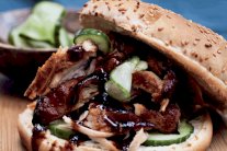 البرغر بالدجاج المقلي