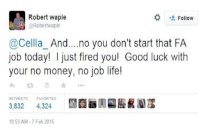 مدير مطعم يطرد موظفة بسبب تغريدة على تويتر