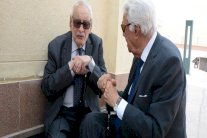 زوج فاتن حمامة في جنازة عمر الشريف