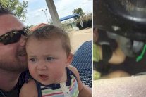 خال مثالي ينتشل ابنة أخته من داخل حطام سيارة... فيديو