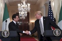 ترمب يستقبل رئيس وزراء ايطاليا في البيت الأبيض