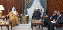 شيخ الأزهر يستقبل رئيس المجلس العالمى للتسامح والسلام