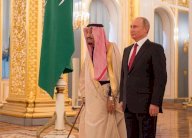 الملك سلمان يستقبل بوتين في قصر اليمامة