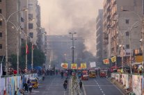 القوات الأمنية تقمع التظاهرات في العراق