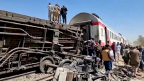 تشييع قتلى حادث تصادم القطارين بصعيد مصر