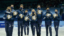  أولمبياد بكين: المنتخب الاميركي للتزحلق على الجليد يطالب بميدالياته الفضية