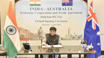 الهند وأستراليا توقعان اتفاق تجارة مرحلياً