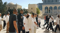 مئات المستوطنين يقتحمون ساحات المسجد الأقصى