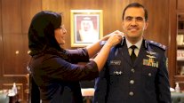 الأميرة ريما بنت بندر تقلد الملحق العسكري بالسفارة السعودية رتبته الجديدة