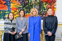 3 أميرات مغربيات في ضيافة سيدة فرنسا الاولى بالاليزيه