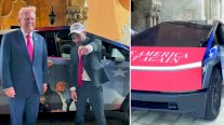 هدية مدهشة لترامب.. سيارة تسلا تزينها صورة محاولة اغتياله! 
