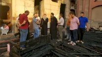 حريق مدمر يلتهم مطرانية للأقباط بمصر 