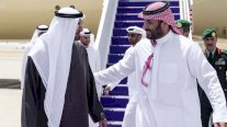 محمد بن سلمان يستقبل محمد بن زايد في الرياض (فيديو)