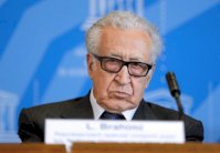 الاسد يستقبل الاخضر الابراهيمي ويبحث معه (جنيف 2)