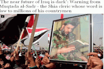 مقتدى الصدر: مستقبل مظلم في العراق