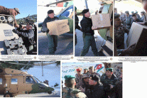 العاهل الأردني قاد عمليات مواجهة آثار العاصفة أليكسا