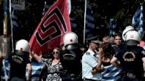 تظاهرة للنازيين الجدد في اليونان احتجاجا على بناء مسجد في اثينا 