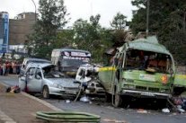 جرحى في حادث خروج قطار بضائع عن سكته في حي صفيح بنيروبي 