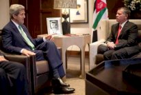 العاهل الاردني ابلغ كيري استمرار دعم المملكة لجهود تحقيق السلام