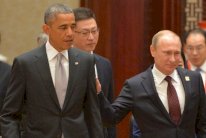 أوباما تباحث مع بوتين بشان أوكرانيا وإيران وسوريا 