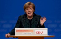 اعادة انتخاب ميركل على رأس حزب المحافظين