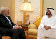 محمد بن راشد يستقبل ظريف ويتلقى دعوة لزيارة طهران