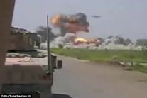 جسم فضائي يقصف موقعًا لطالبان