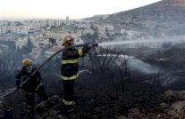 حريق كبير في غابة قرب القدس 