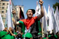 مسيرتان لحماس والجهاد الاسلامي في غزة تضامنا مع الضفة الغربية والقدس